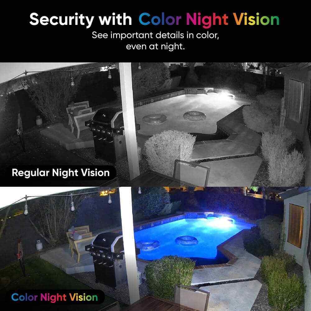 Wyze Cam v4 Wi-Fi 2.5K QHD Indoor/Outdoor Plug-In Smart Home Security Camera