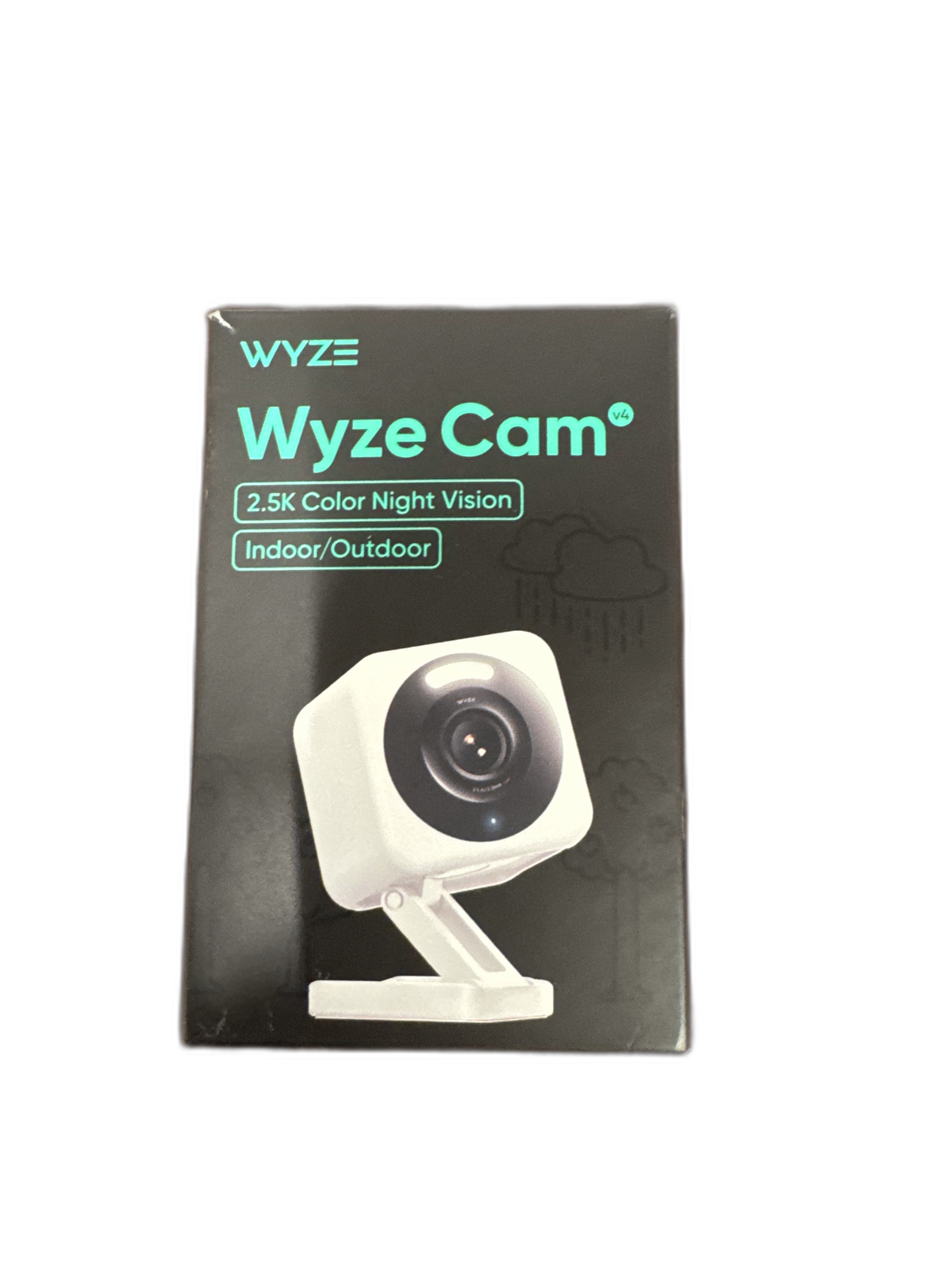 Wyze Cam v4 Wi-Fi 2.5K QHD Indoor/Outdoor Plug-In Smart Home Security Camera