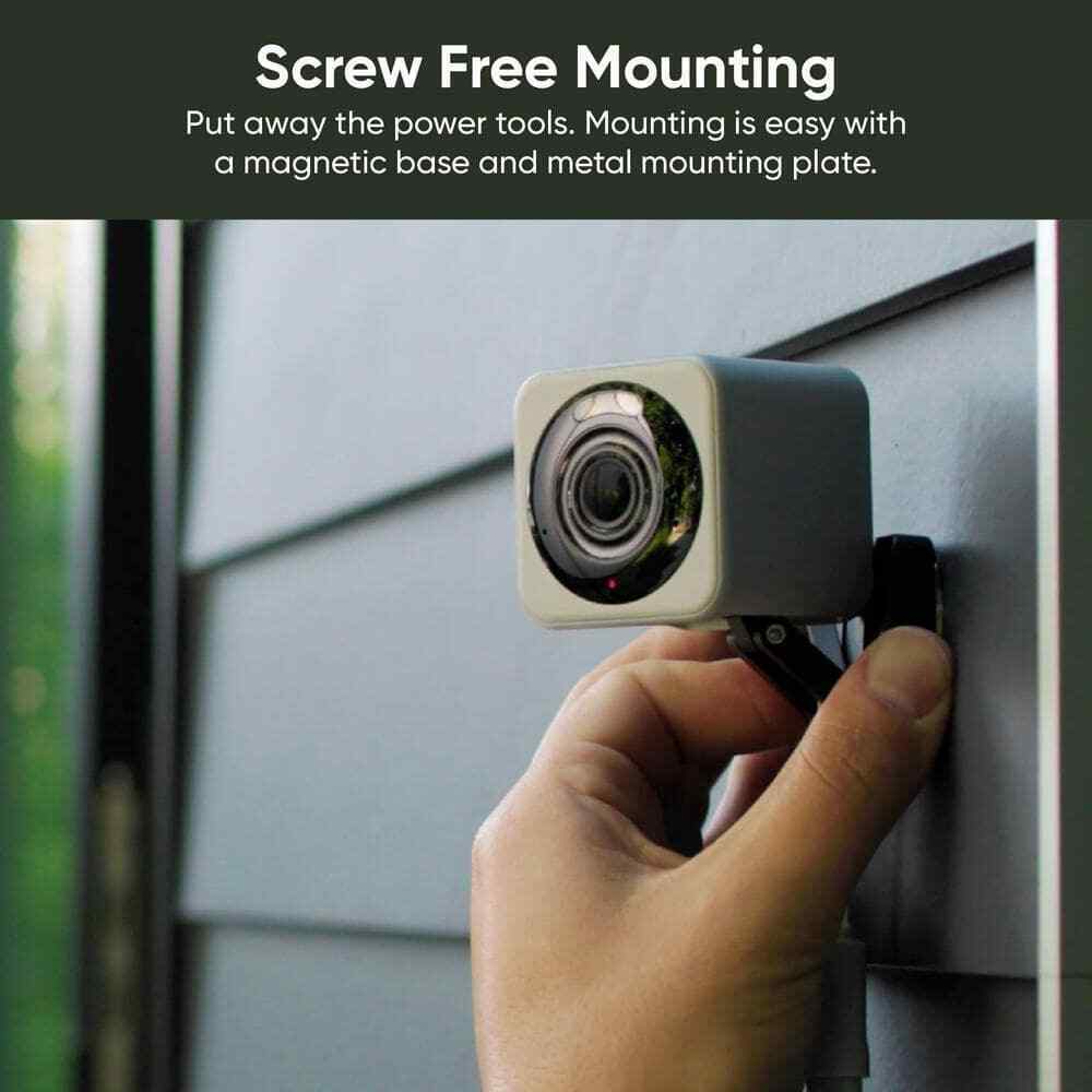 Wyze Cam v4 Wi-Fi 2.5K QHD Indoor/Outdoor Plug-In Smart Home Security Camera