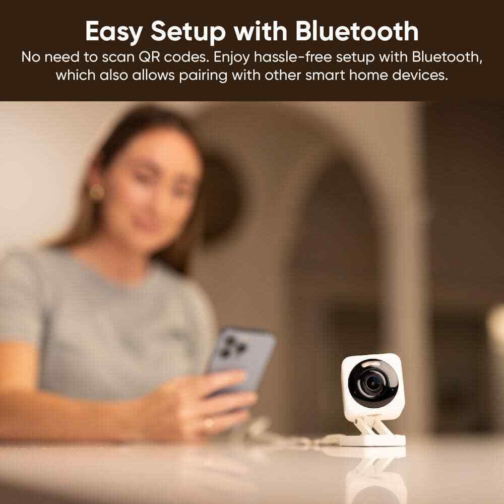 Wyze Cam v4 Wi-Fi 2.5K QHD Indoor/Outdoor Plug-In Smart Home Security Camera